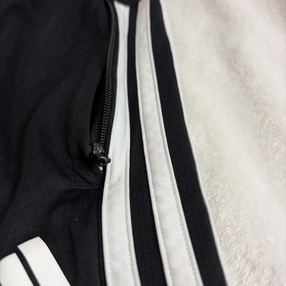 Adidas Black Athletic Shorts Men's Size‎ XL Three Stripe Performance
